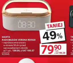 Selgros Manta Radiobudzik Verona RDI920 oferta