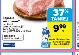 Carrefour Lopatka wieprzowa oferta