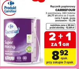 Carrefour Ręcznik papierowy Carrefour oferta