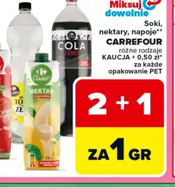 Carrefour Carrefour soki, nektary, napoje oferta