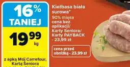 Carrefour Kiełbasa biała surowa oferta