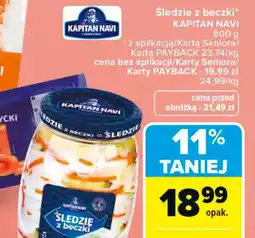 Carrefour Kapitan Navi Sledzie z beczki oferta