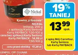 Carrefour Nickal Kawior z łososia oferta