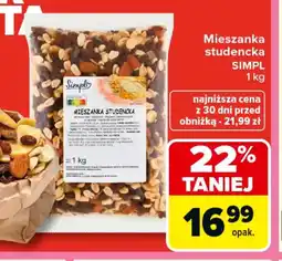 Carrefour SIMPL Mieszanka studencka oferta