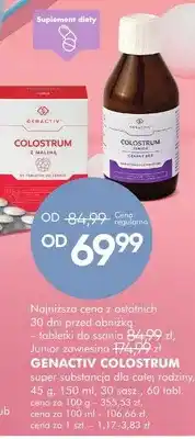 SuperPharm Suplement diety dla całej rodziny Genactiv Colostrum oferta