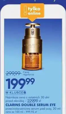 SuperPharm Serum Clarins Double Serum Eye przeciwzmarszczkowe serum pod oczy oferta