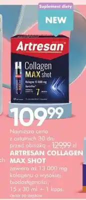 SuperPharm Suplement diety zawierający kolagen Artresan Collagen Max Shot oferta