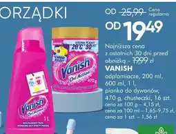 SuperPharm Odplamiacze, płyny, pianka do dywanów, chusteczki Vanish oferta