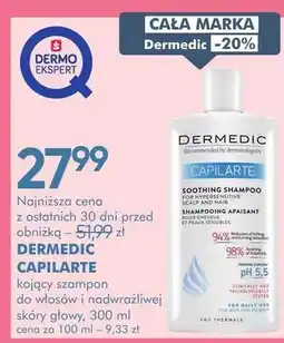 SuperPharm Kojący szampon do włosów i nadwrażliwej skóry głowy Capilarte oferta