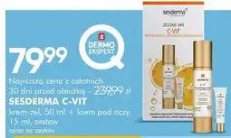 SuperPharm Krem-żel, 50ml + krem pod oczy, 15ml, zestaw Sesderma C-Vit oferta