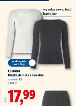Lidl Bluzka damska z bawełną oferta