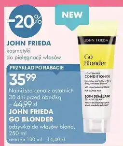 SuperPharm Odżywka do włosów blond Go Blonder oferta