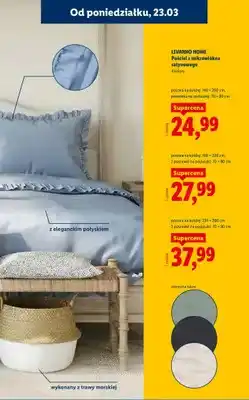 Lidl Pościel z mikrowłókna satynowego 220 × 200 cm, 2 poszewki na poduszki: 70 × 80 cm oferta