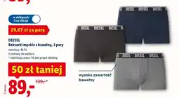 Lidl Bokserki męskie z bawełną, 3 pary oferta