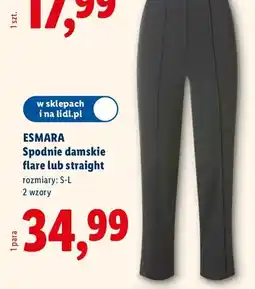 Lidl Spodnie damskie flare lub straight oferta