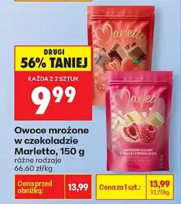 Biedronka Owoce mrożone w czekoladzie, różne rodzaje oferta