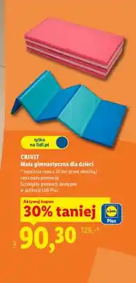 Lidl Mata gimnastyczna dla dzieci oferta