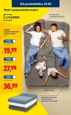 Lidl Prześcieradło dżersejowe z bawełny z gumką 180-200×200cm oferta