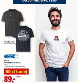 Lidl T-shirt męski z bawełny oferta