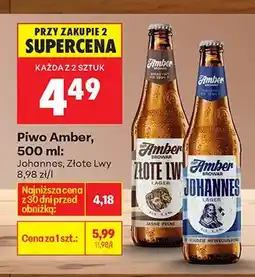 Biedronka Piwo Amber Złote Lwy oferta