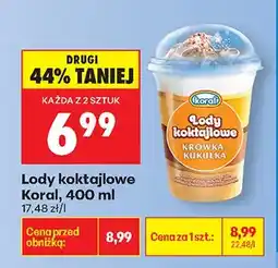 Biedronka Lody koktajlowe krówka kukułka oferta