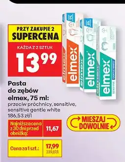 Biedronka Pasta do zębów, różne rodzaje oferta