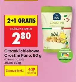Biedronka Grzanki chlebowe Crostini różne rodzaje oferta