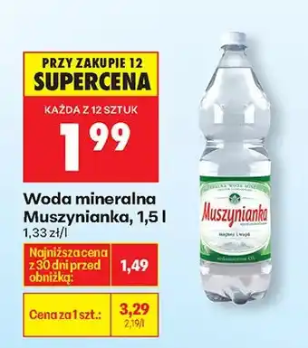 Biedronka Woda mineralna oferta