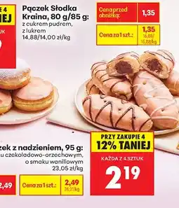 Biedronka Pączek z nadzieniem o smaku czekoladowo-orzechowym oferta