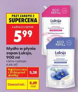 Biedronka Mydło w płynie zapas 900 ml, różne rodzaje oferta