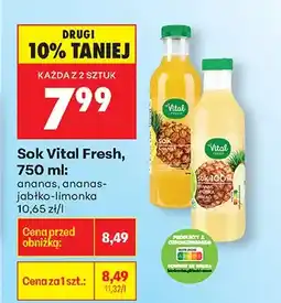 Biedronka Sok ananas-jabłko-limonka oferta
