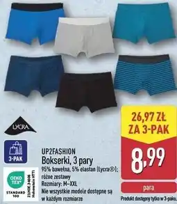 ALDI UP2FASHION Bokserki, 3 pary oferta