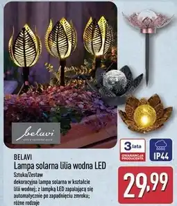 ALDI BELAVI Lampa solarna lilia wodna LED oferta