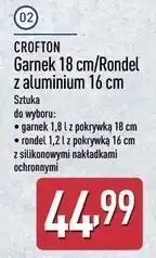 ALDI CROFTON Garnek 18 cm/Rondel z aluminium 16 cm oferta