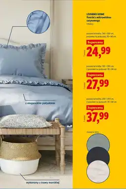 Lidl LIVARNO HOME Pościel z mikrowłókna satynowego, 140 x 200 cm oferta