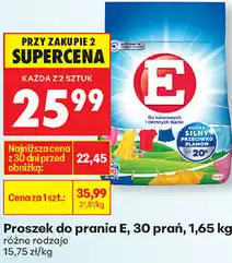 Biedronka Proszek do prania E, 30 prań oferta