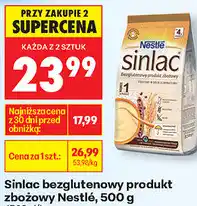 Biedronka Sinlac bezglutenowy produkt zbożowy Nestlé oferta