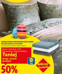 Lidl Wszystkie piżamy i prześcieradła ESMARA/LIVARNO oferta