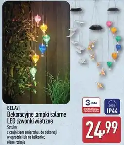 ALDI BELAVI Dekoracyjne lampki solarne LED dzwonki wietrzne oferta