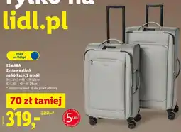 Lidl ESMARA Zestaw walizek na kółkach, 2 sztuki oferta