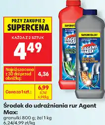 Biedronka Środek do udrażniania rur Agent Max oferta