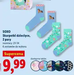 Lidl SOXO Skarpetki dziecięce, 2 pary oferta