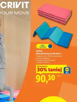 Lidl CRIVIT Mata gimnastyczna dla dzieci oferta