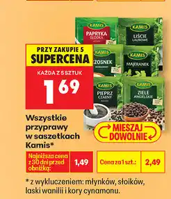 Biedronka Wszystkie przyprawy w saszetkach Kamis oferta
