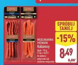 ALDI Kabanosy wieprzowe Wędliniarnia Premium oferta