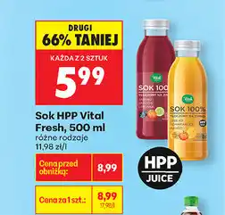 Biedronka Sok HIPP Vital Fresh oferta