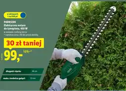 Lidl PARKSIDE Elektryczne nożyce do żywopłotu, 450 W oferta