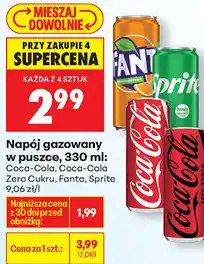 Biedronka Napój gazowany w puszce oferta