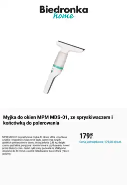 Biedronka Myjka do okien MPM MDS-01, ze spryskiwaczem i końcówką do polerowania oferta