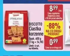 ALDI Ciastka korzenne Biscotto oferta